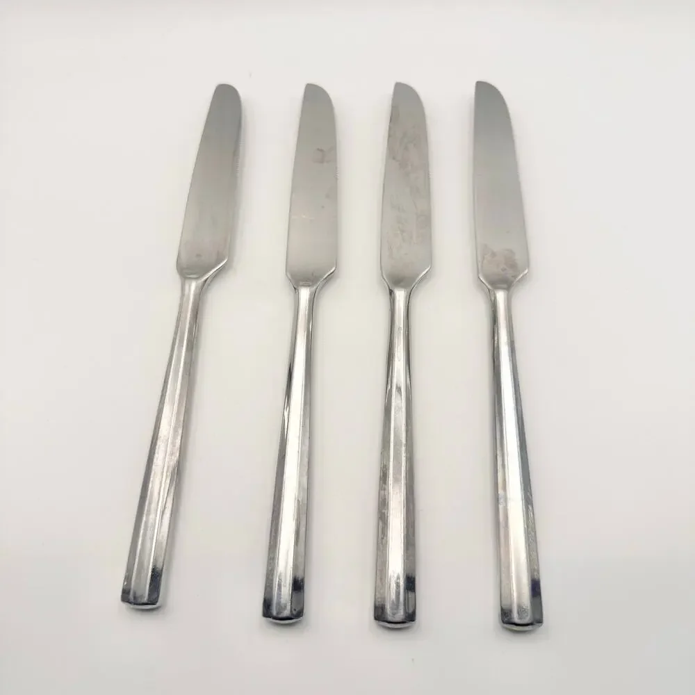 Stanley Roberts Korea SRBYOR Set of 4 French Solid Knives Replacement Flatware